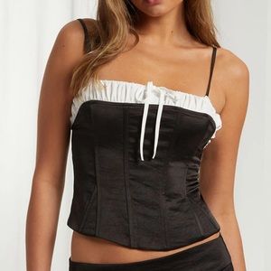 Beverly & Beck Gia Corset Top - PacSun. Never worn, new with tags